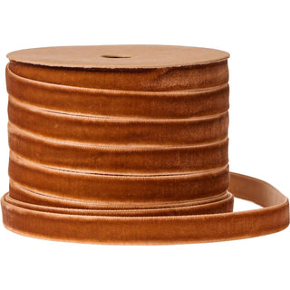NORDIC.CHRISTMAS - Velvet ribbon - rust - 10 m