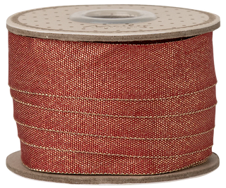 Maileg ribbon - Red/gold