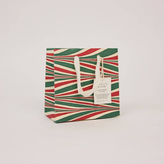 Small Christmas Festive Medley - Hand Marbled Gift Bags - Set of 3