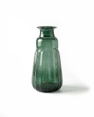 Dark Green Recycled Glass Vase
