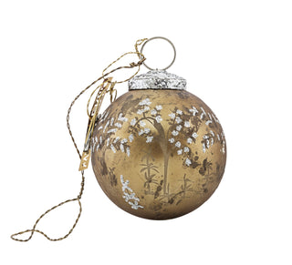 Forest ball gold ornament - 7cm