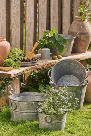 Zinc Metal Pots with Handle