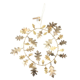 Gold acorn wreath