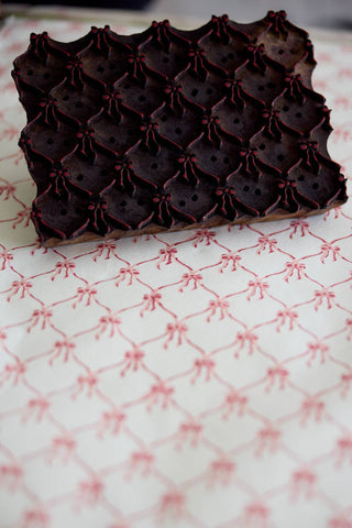 Large Block Printed Gift Bags - Christmas Pudding