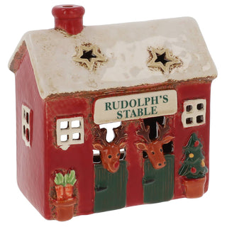 Christmas Village Rudolph's Stable