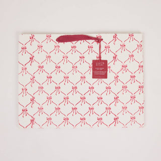 Large Block Printed Gift Bags - Christmas Pudding