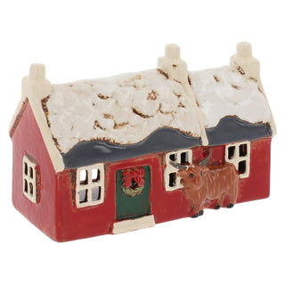 Christmas Village Pottery Croft House Coo