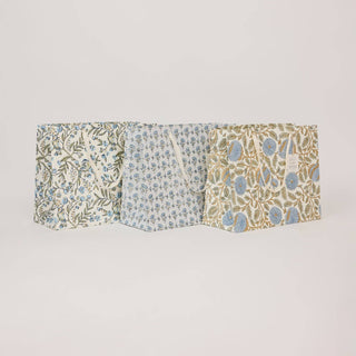 Large Block Printed Gift Bags - Blue Stone Refresh
