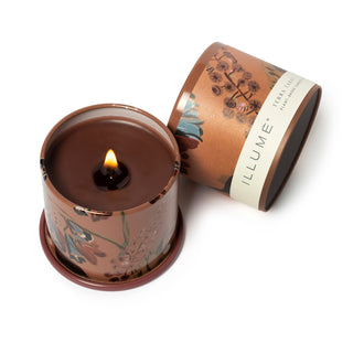 Terra Tabac demi vanity tin candle, brown