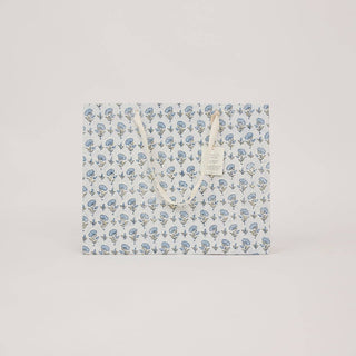 Large Block Printed Gift Bags - Blue Stone Refresh