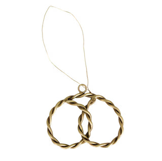 Brass Estelle Pretzel Ornament