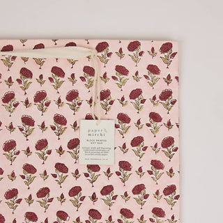 Large Block Printed Gift Bags - Scarlet Refresh
