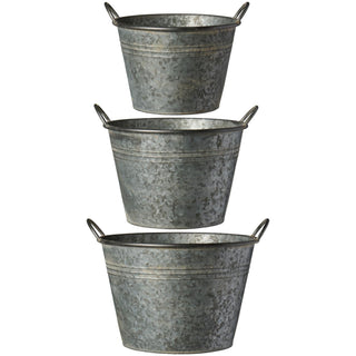 Zinc Metal Pots with Handle