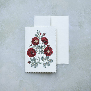 Gulab Sage - Block Printed Greeting Card