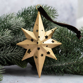 Golden 8-points Star Hanging Decoration