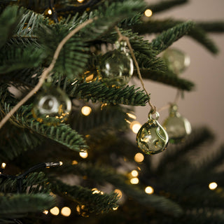 Moss Green Furrow Glass Garland