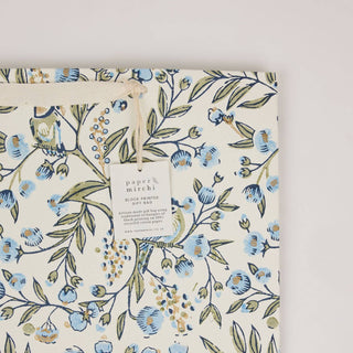 Large Block Printed Gift Bags - Blue Stone Refresh