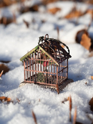 Vintage Metal Birdcage Ornament
