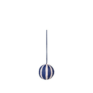 Sphere intense blue cotton pulp bauble