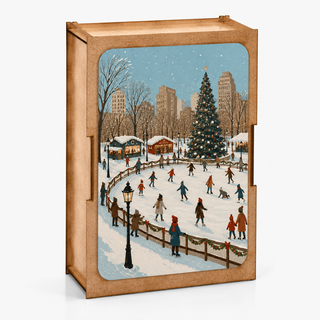 Christmas Ice Skating Mini 100 pieces Jigsaw Puzzle