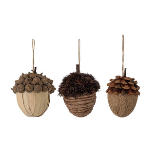 Petua Ornament, Nature, Pinecone - set of 3