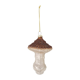 Mahela mushroom ornament, Brown, Glass