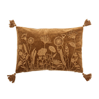 Velvet flower embroidered Osimo Cushion