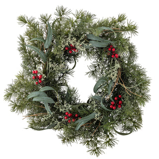 Pine wreath with berries