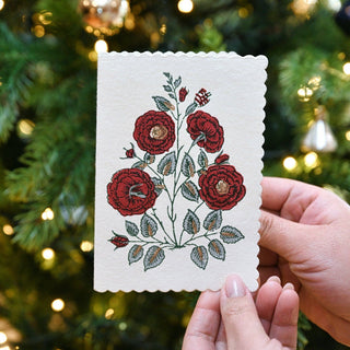Gulab Sage - Block Printed Greeting Card