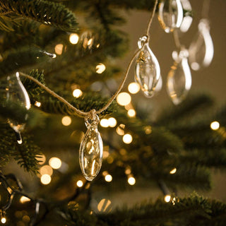 Clear Dewdrop Glass Garland
