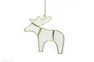 Capiz reindeer ornament