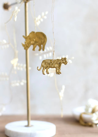 Brass Tiger Ornament