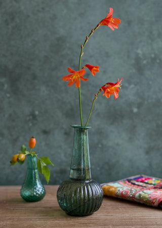 Small Green Glass Vase