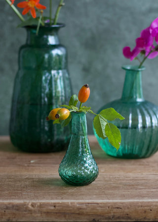 Small Green Glass Vase