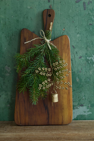 Gold Beaded Bell Ornament