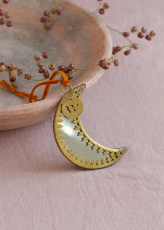 Moon Shaped Mirror Ornament