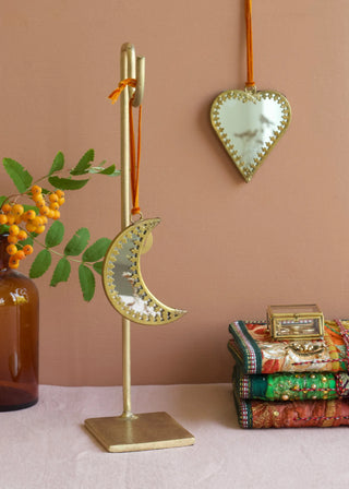 Heart Shaped Mirror Ornament