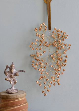 Wooden Beads Leaf Ornament