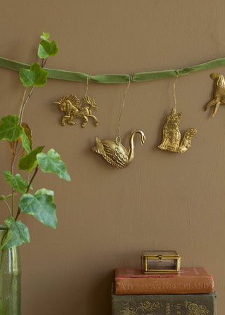 Brass Swan Ornament