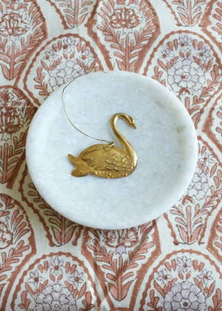 Brass Swan Ornament