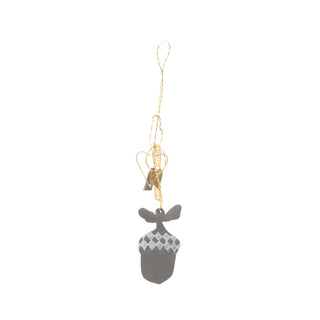 NORDIC.CHRISTMAS - Walther&co zinc acorn with silver glitter