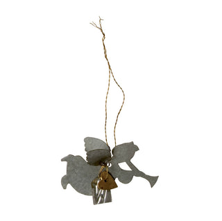 Walther&co Zinc Angel with Trumpet Ornament