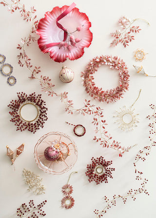 Ruby Beaded Garland