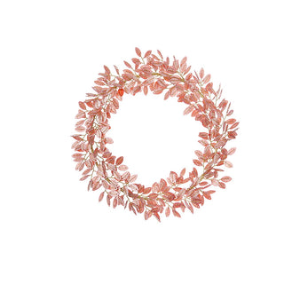 Cerise Beaded Wreath Ornament