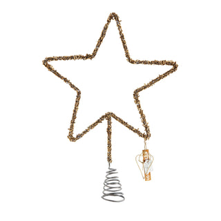 Walther&co tree top star, gold beads