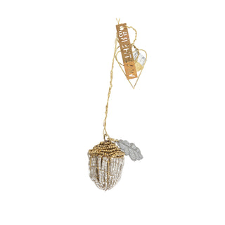 Walther & co bead acorn ornament