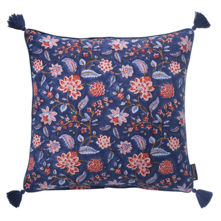 Divya Midnight Block Print Cushion Cover