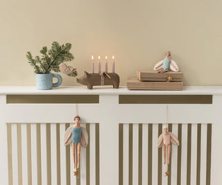 Maileg Small Angel jumping jack - Rose