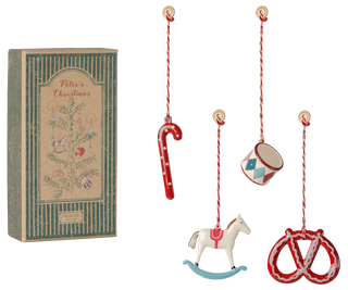 Maileg metal ornament set - Peter's Christmas