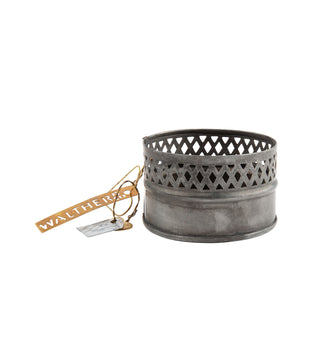 Walther&co zinc candle holder